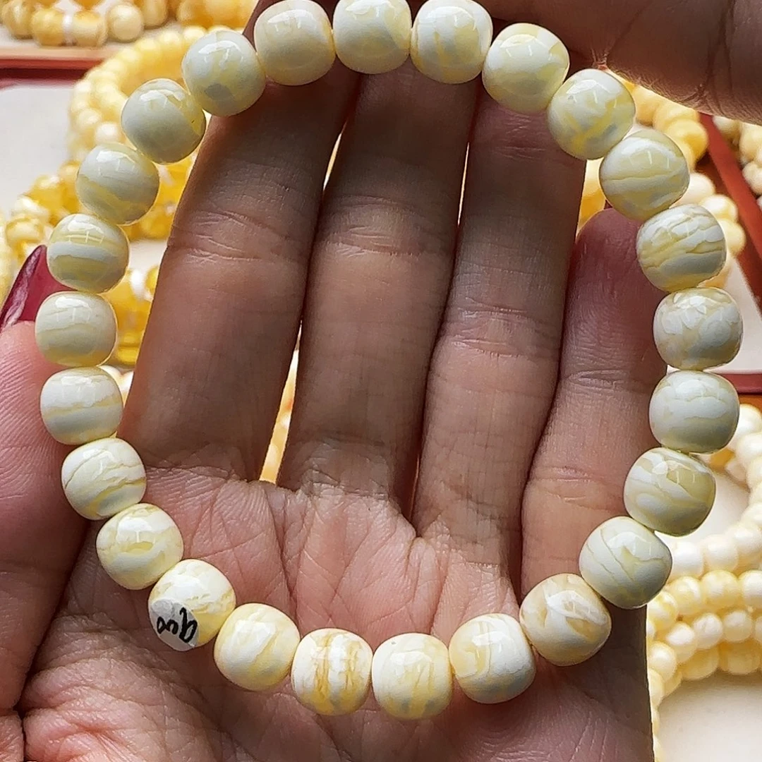 琥珀未镶嵌手链蜜蜡手串