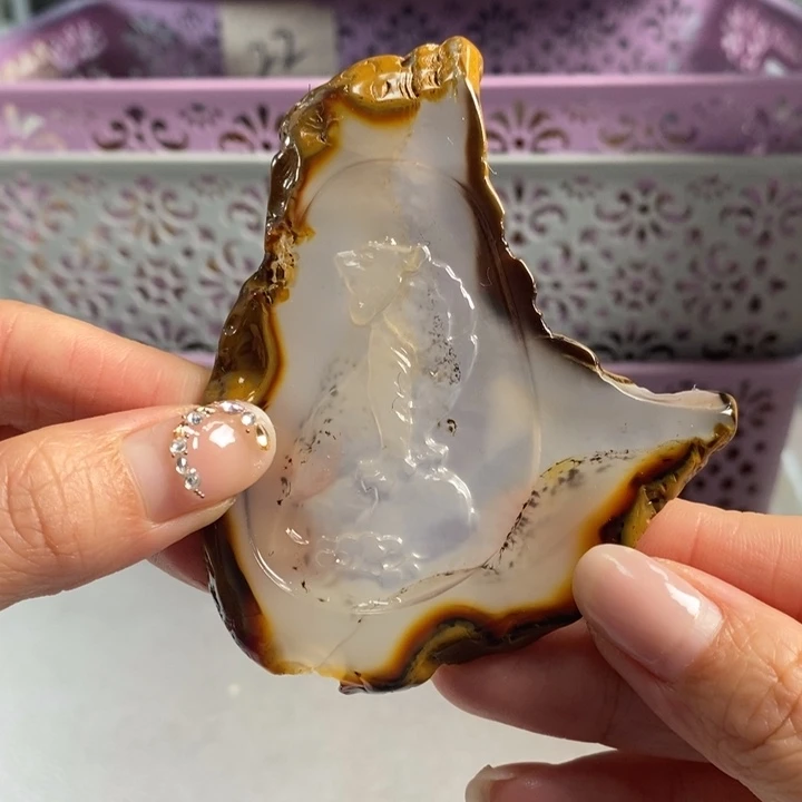 玛瑙/玉髓吊坠(不含链)未镶嵌