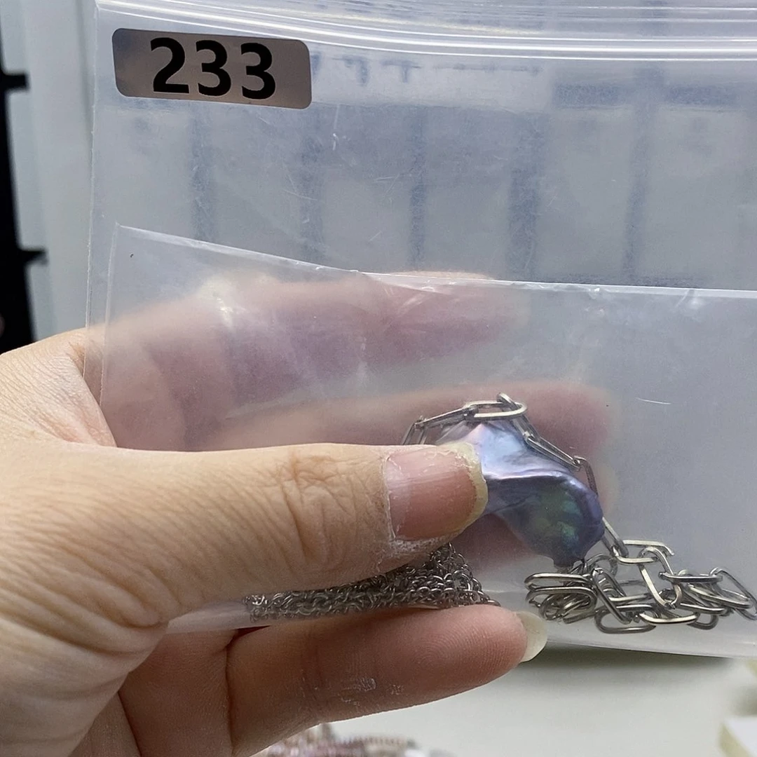 颈饰合金淡水珍珠