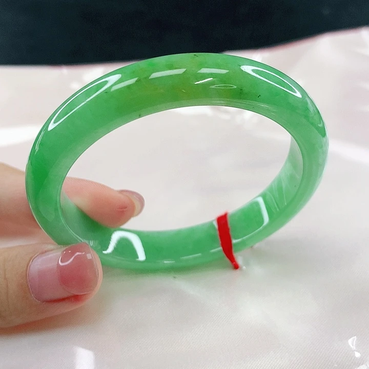 翡翠未镶嵌手镯圈52，14075