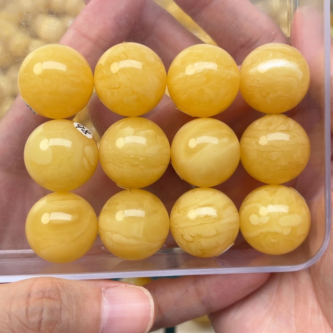 蜜蜡未镶嵌裸石19+蜜蜡手串