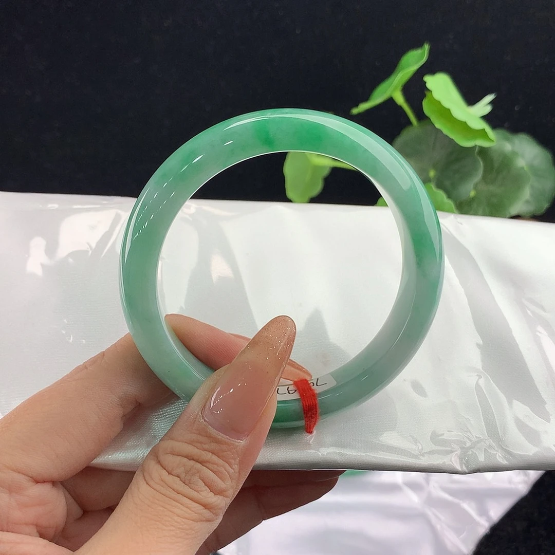 翡翠未镶嵌手镯正57