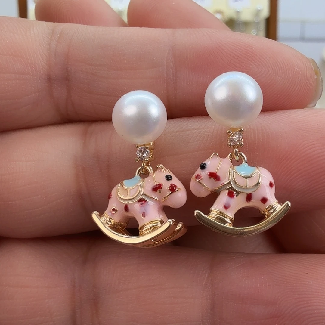 淡水珍珠耳饰未镶嵌