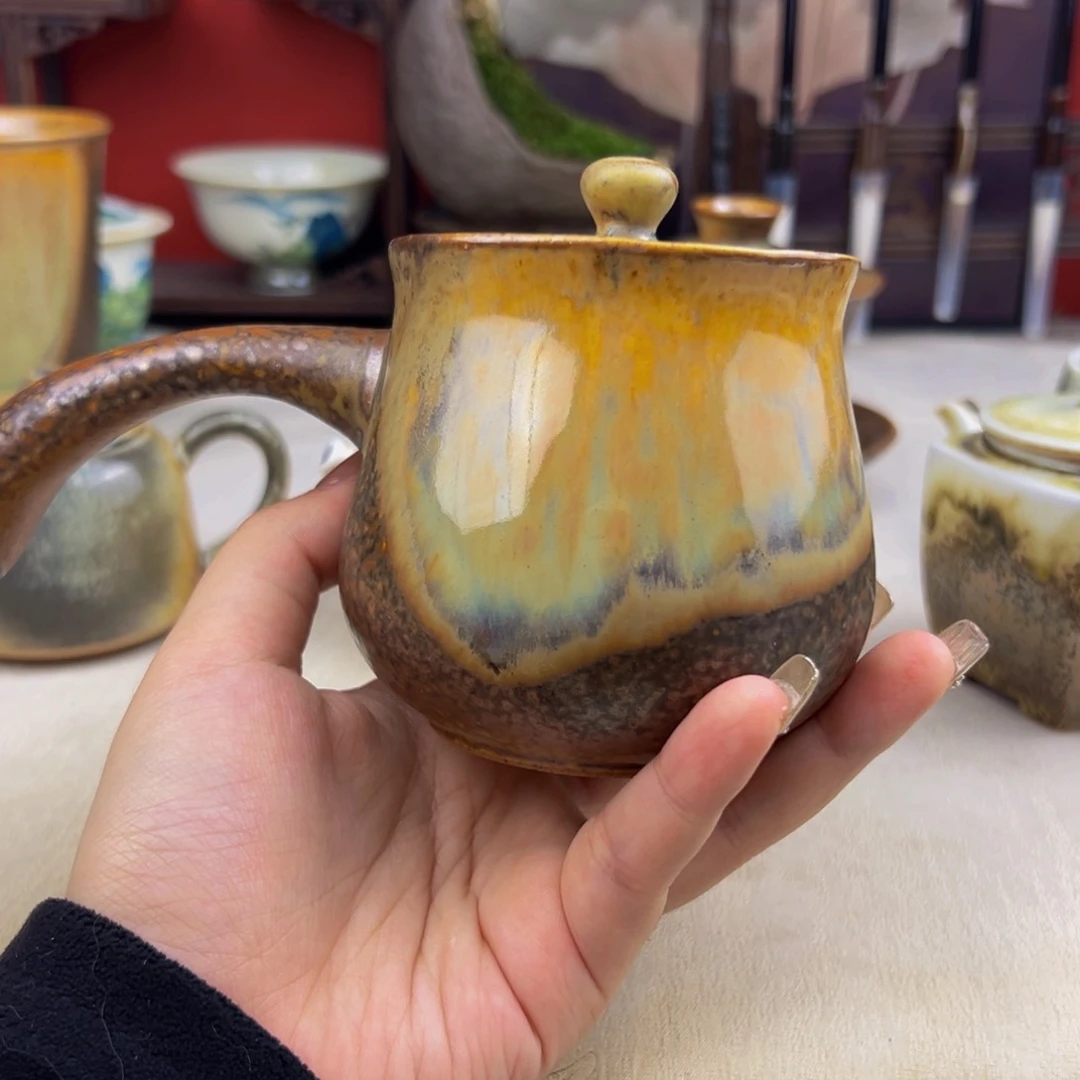杯子纯手工柴烧主人杯