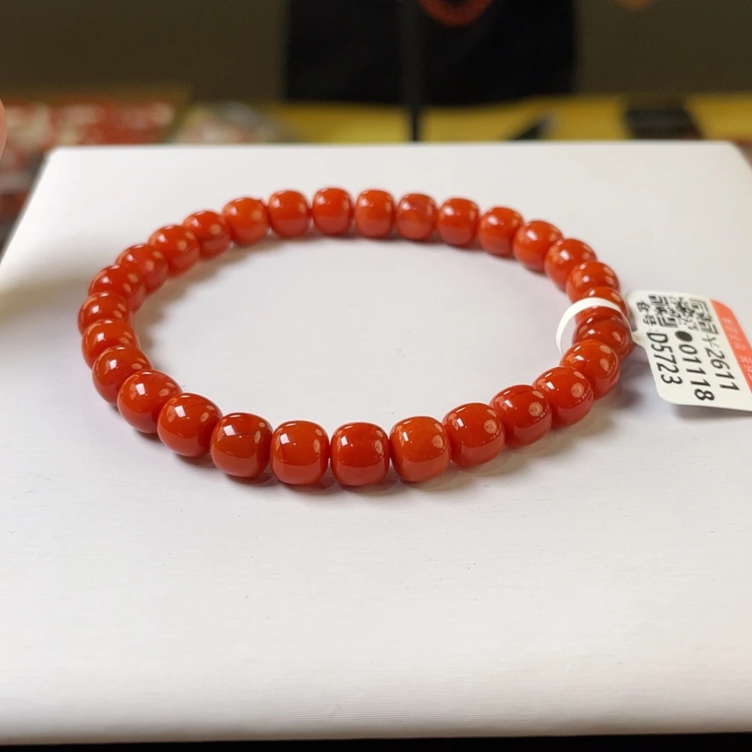 南红玛瑙未镶嵌手链7mm