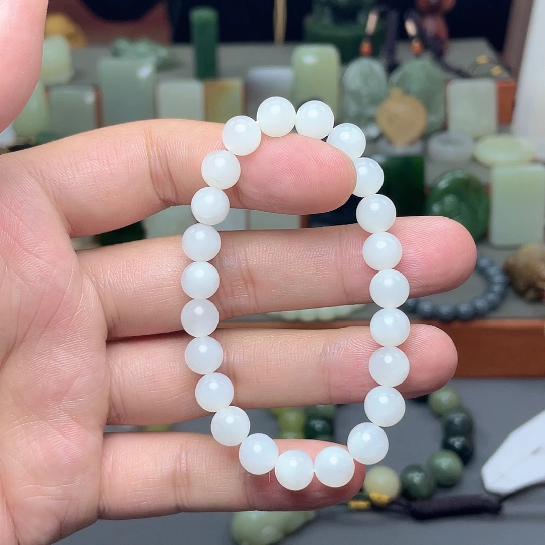 和田玉未镶嵌手链