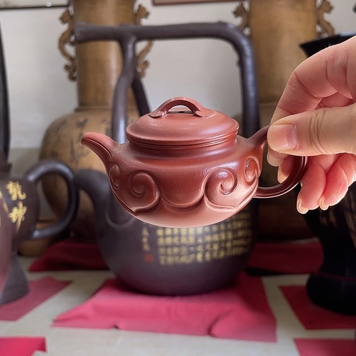 茶壶朱泥助理工艺师朱泥如意仿古