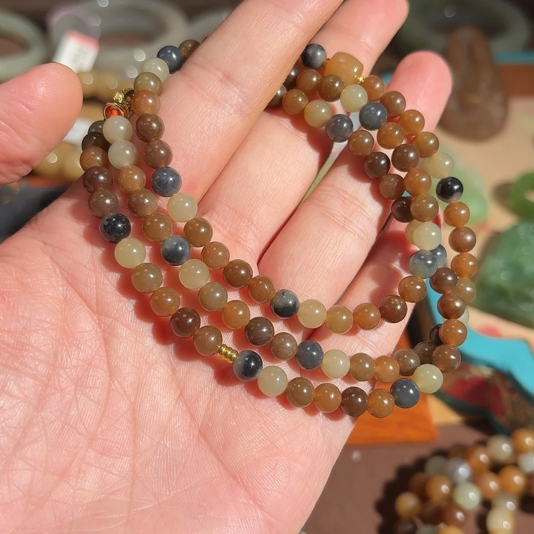 和田玉手串未镶嵌