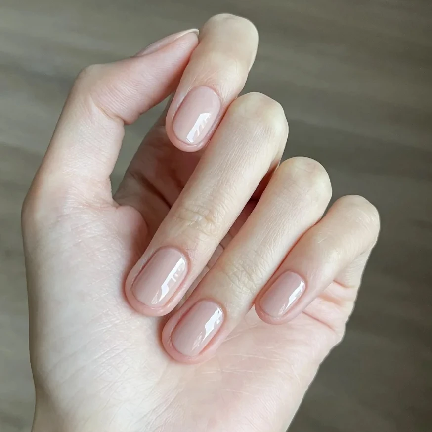 No150【免照灯】夏日ins凝胶超裸色饱满纯欲凝胶美甲贴纸持久防水