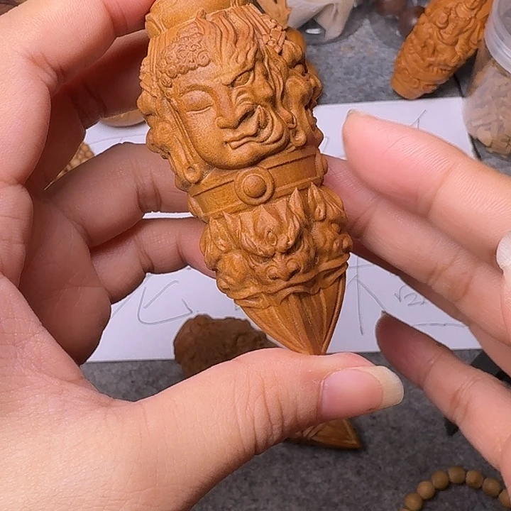 手串/手链檀香木老山檀香雕刻大杵杵把件