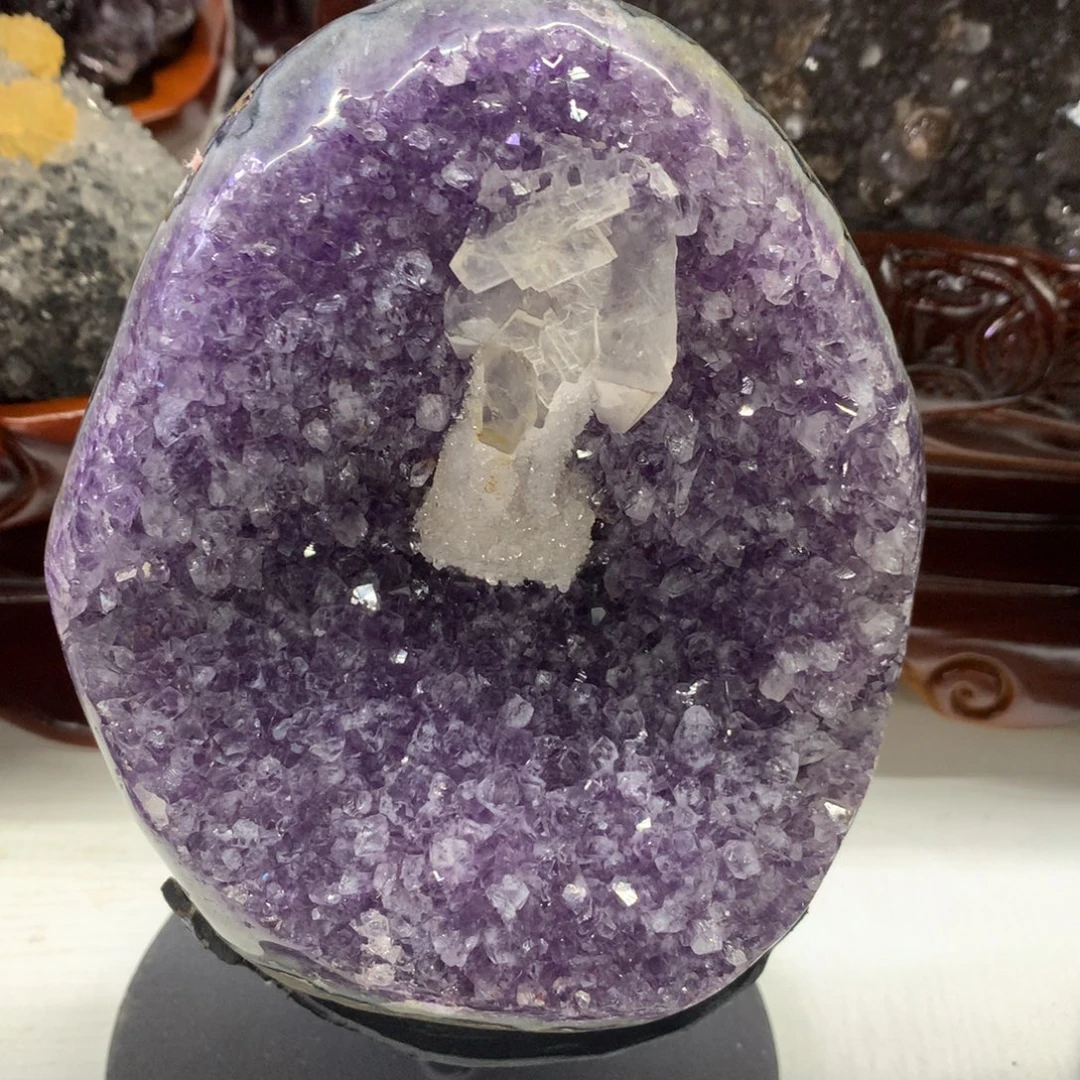 未镶嵌摆件紫晶水晶