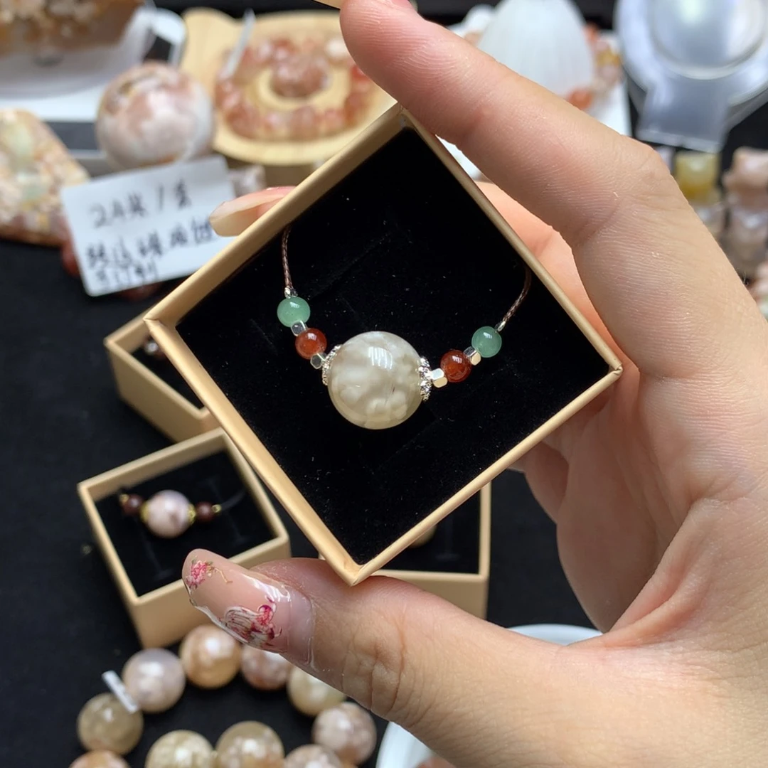 玛瑙/玉髓手链未镶嵌转运珠项链2