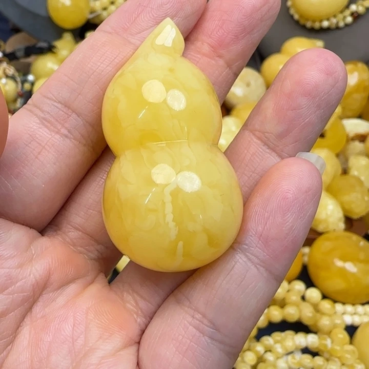 蜜蜡颈饰未镶嵌天然蜜蜡