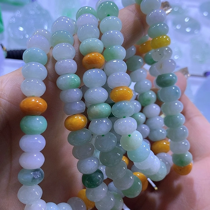 翡翠未镶嵌颈饰天然翡翠A货手串多样性发货发其一