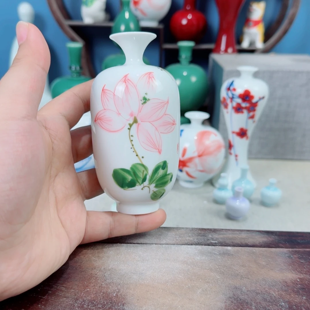 陶瓷手工小花器摆件