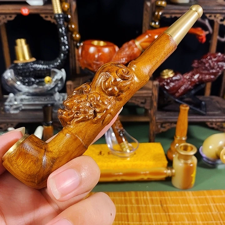 高端定制金丝楠烟嘴