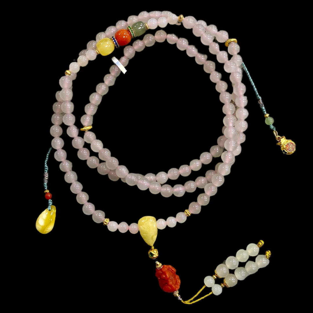 N3778和田玉手串孤品