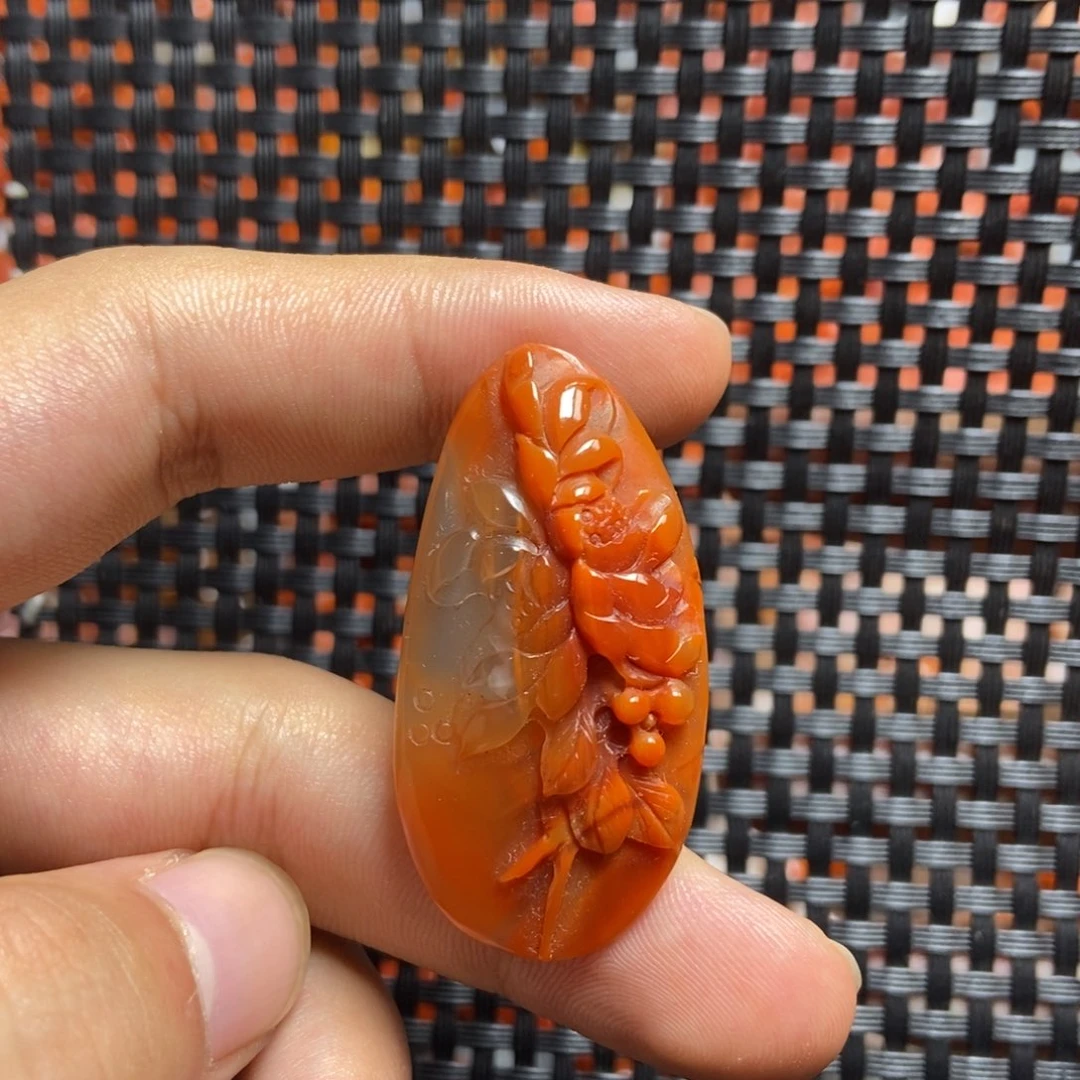 南红玛瑙未镶嵌吊坠(不含链)