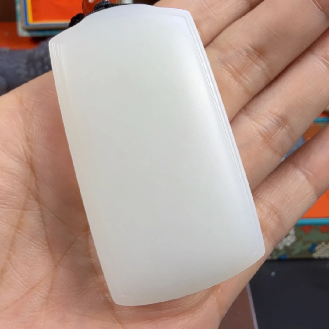 开***角和田玉未镶嵌挂件