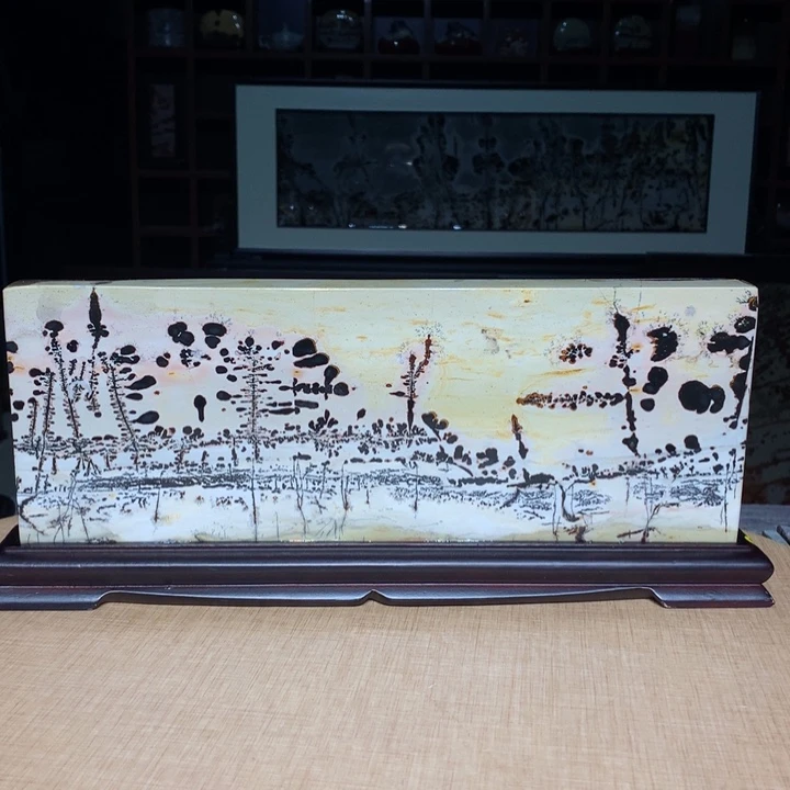 广西国画石摆件，观赏收藏