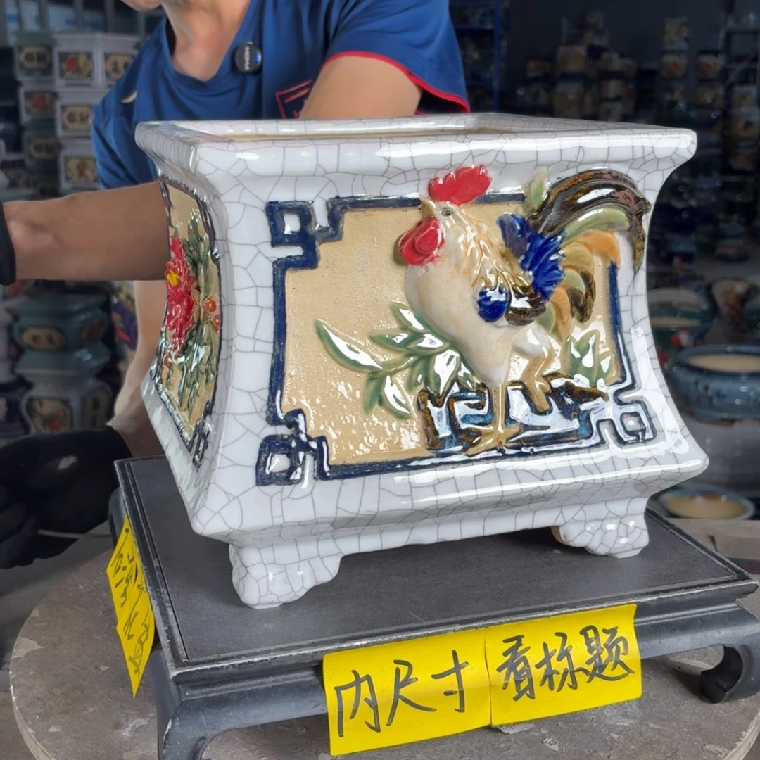 一风堂石湾花盆 内19*19