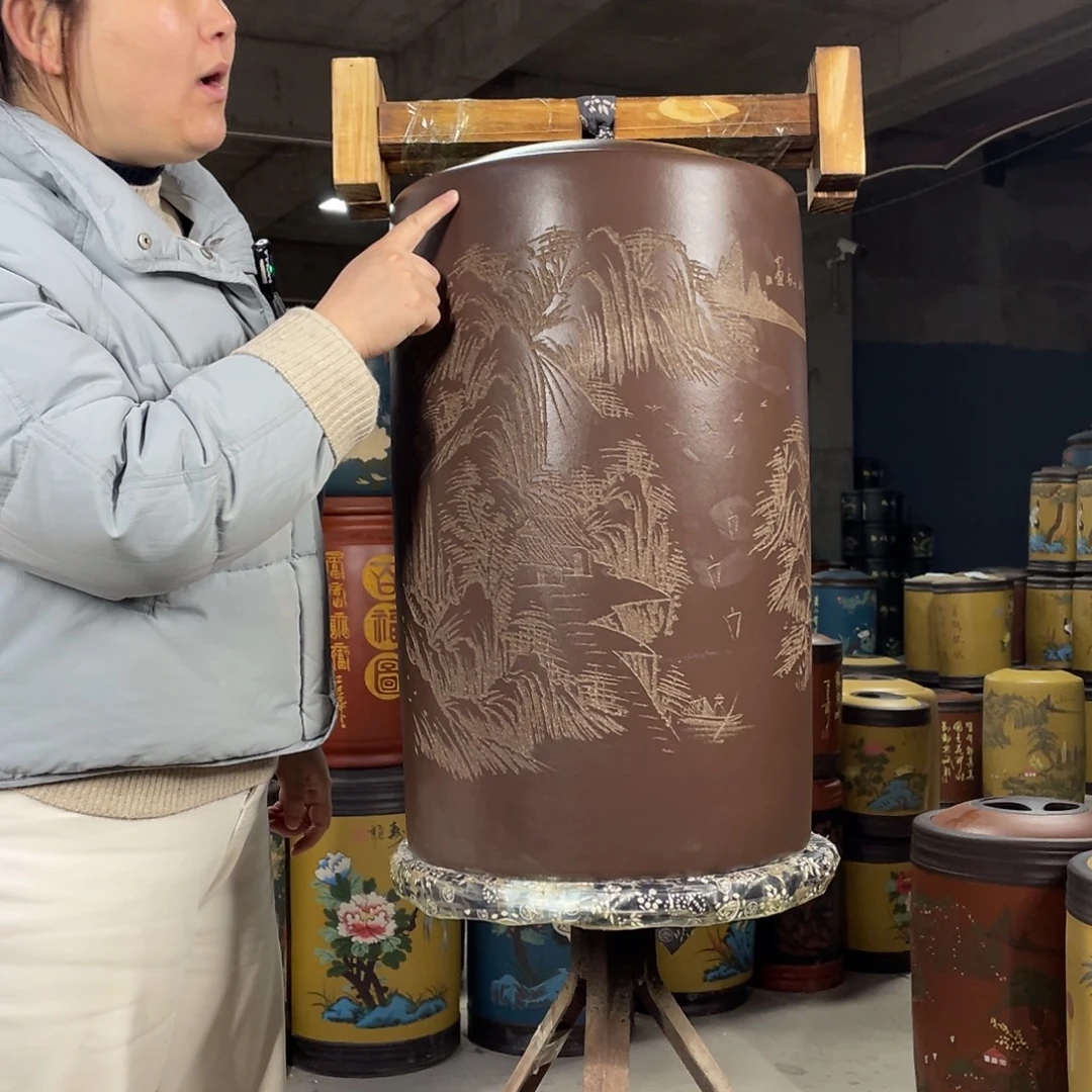 宜兴原矿紫砂茶叶罐