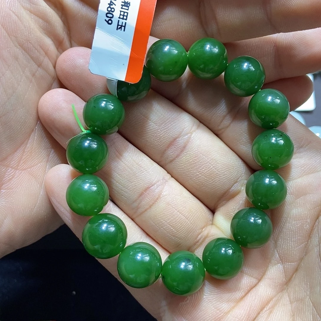 手串未镶嵌和田玉纯天然卡13碧玉三号矿手串多样性发一