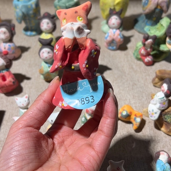 冻***人陶摆件景德镇陶瓷摆件猪猪猪