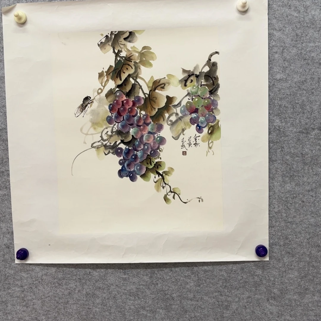 国画花鸟等图案为一体而