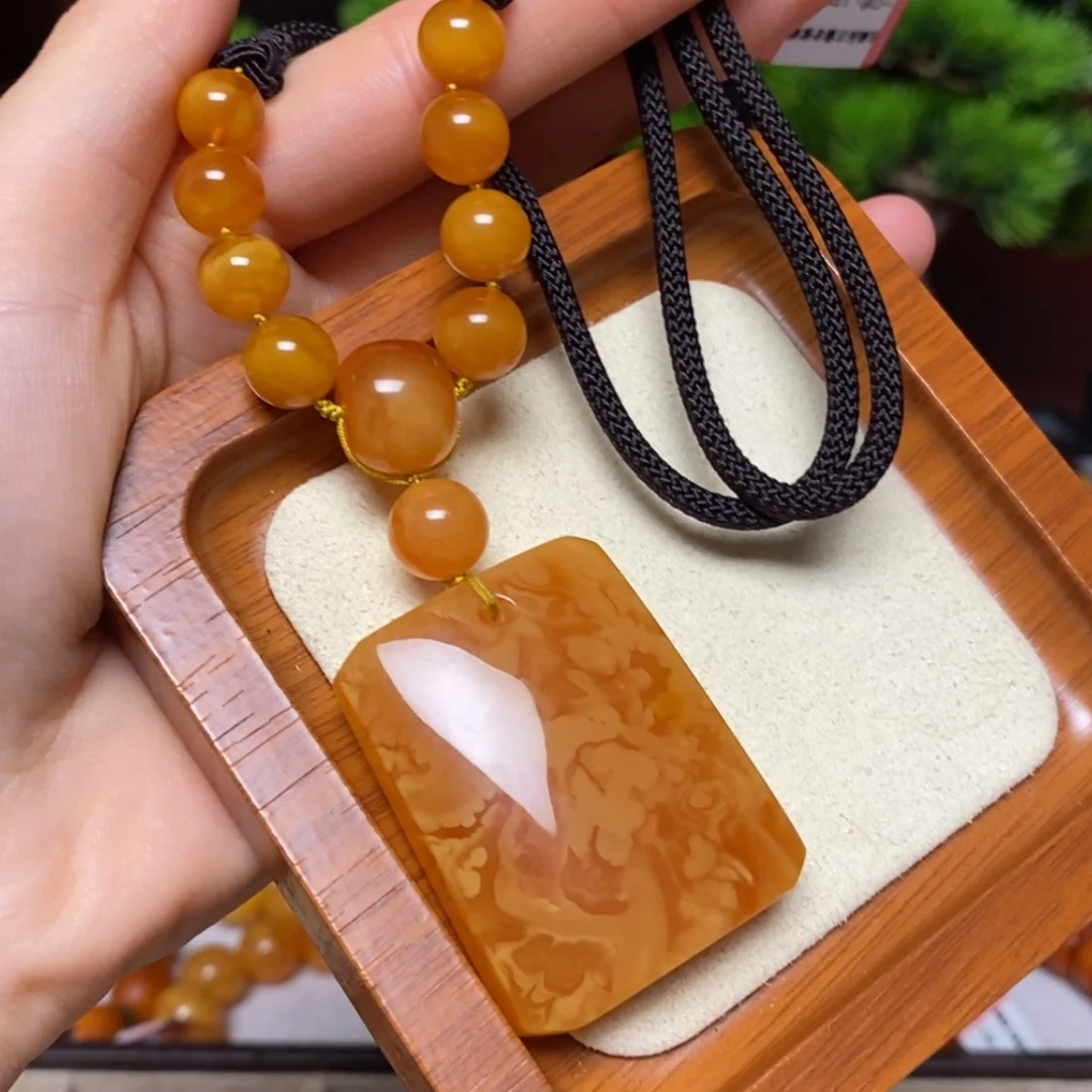 【闪购商品】蜜蜡颈饰未镶嵌项链