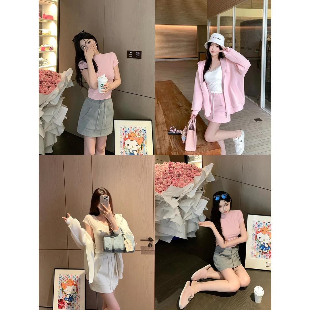 【CHASINGLIGHT】运动休闲抽身短裙 Q1967