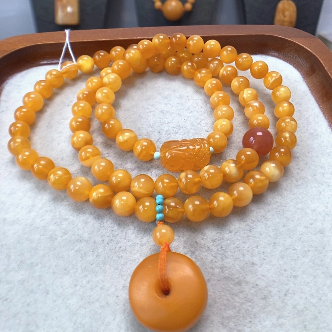 蜜蜡未镶嵌手串蜜蜡