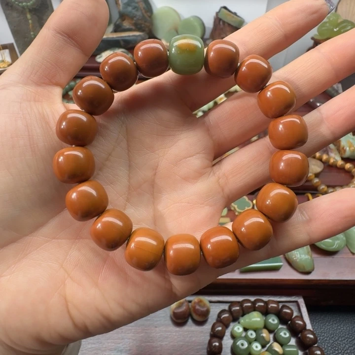 岫岩河磨玉（透闪石质玉）未镶嵌手链