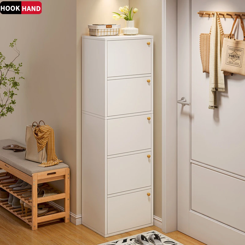 鞋柜新款2024爆款家用门口楼道外窄大容量收纳储物简易小户型鞋架