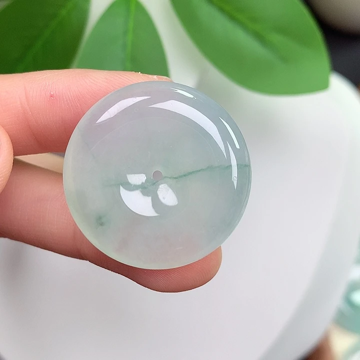 颈饰未镶嵌翡翠平安扣 28.3-6.2mm