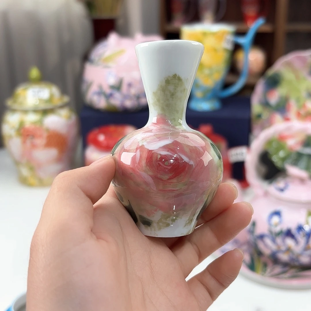 景德镇手绘高温釉下彩陶瓷茶具