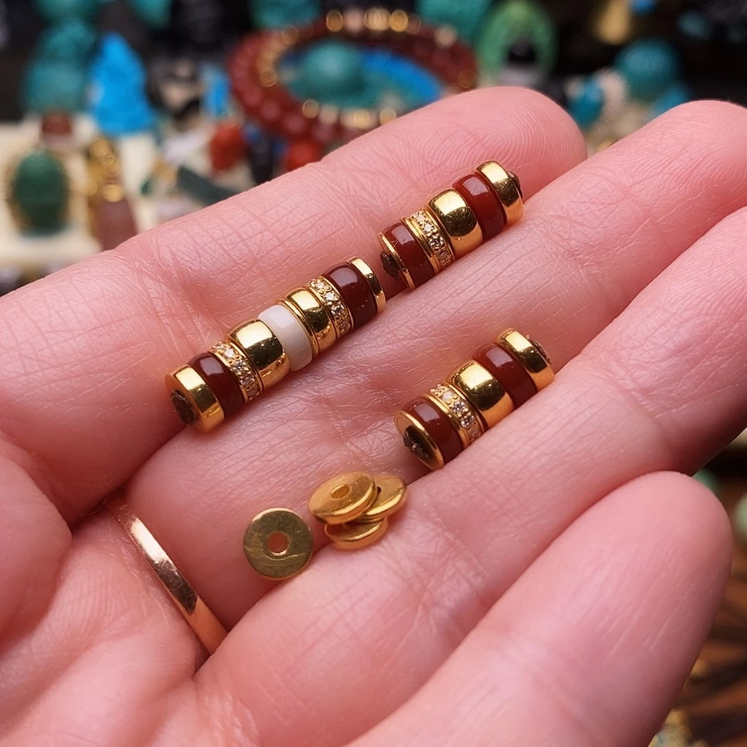 南红玛瑙配饰18K金镶嵌D****a