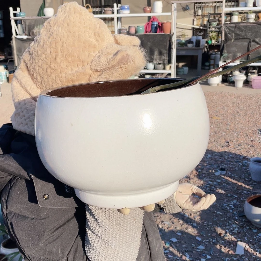 红陶王嫂花盆0115-90