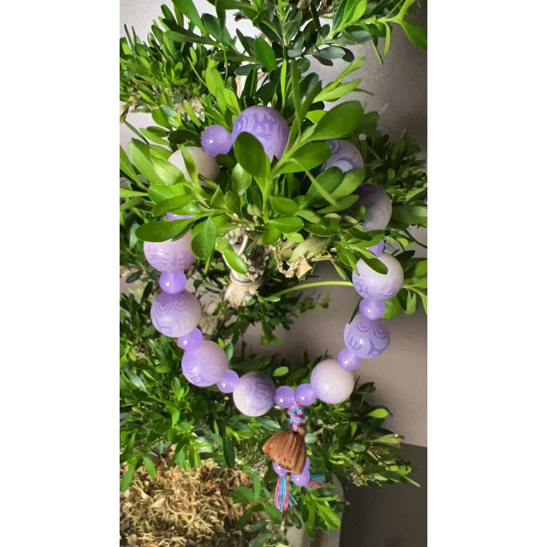 303 紫罗兰莲花菩提单圈手串（无礼盒）