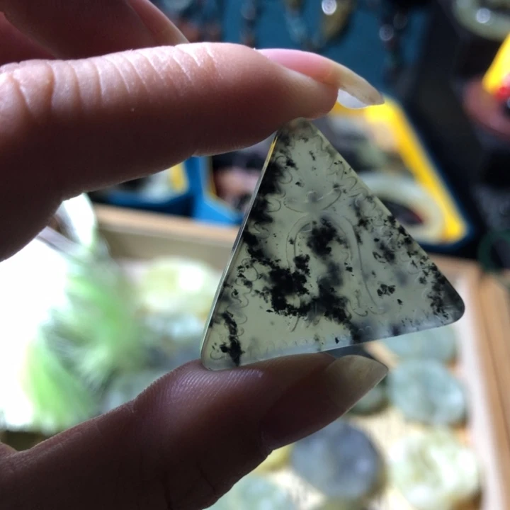 岫玉未镶嵌挂件岫玉挂件