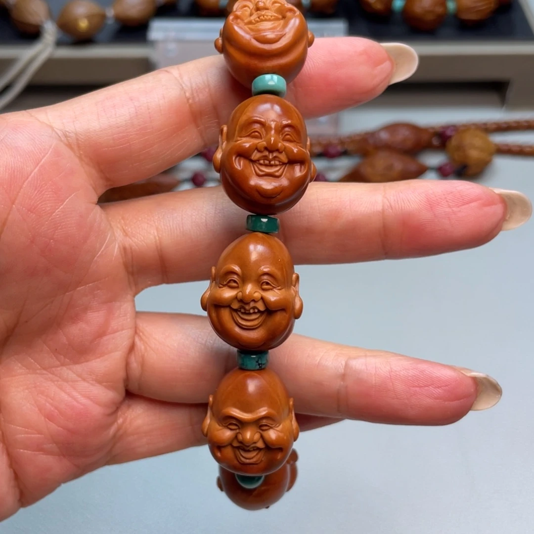 橄榄核吊坠预定笑口常开