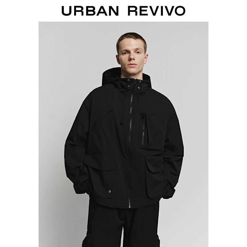 UR2025秋季新款男休闲工装风多口袋超宽松夹克外套UUV150025