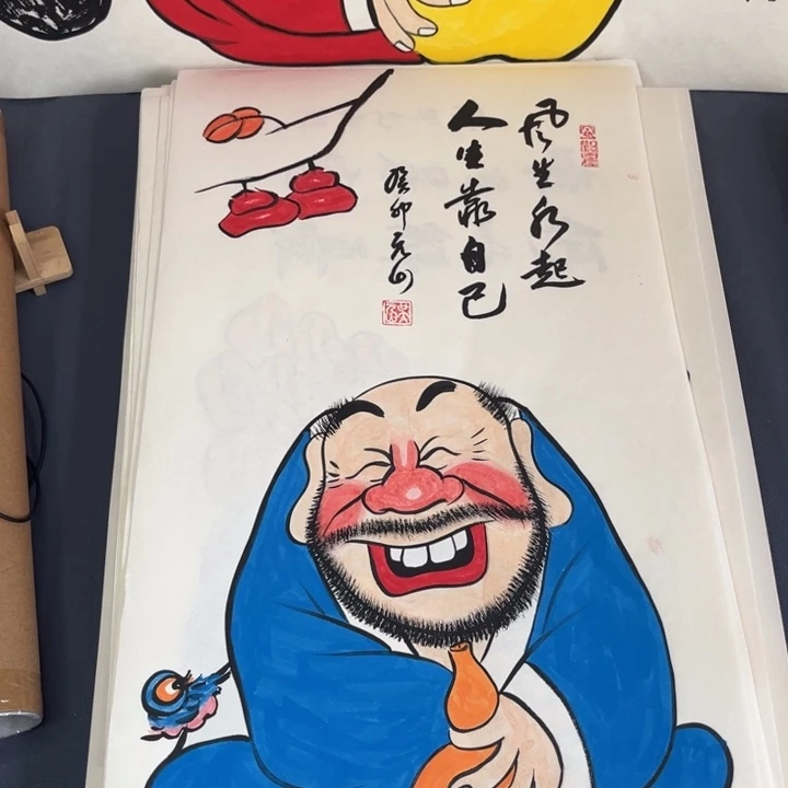 国画禅意画纯手绘作品