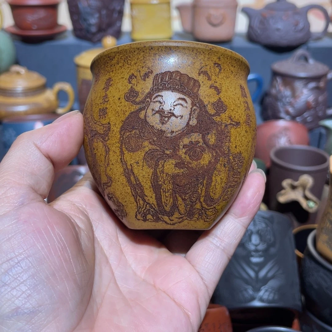 原矿紫砂手工主人杯