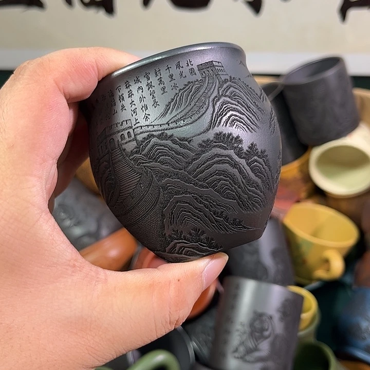 茶杯紫砂全手工紫砂主人杯
