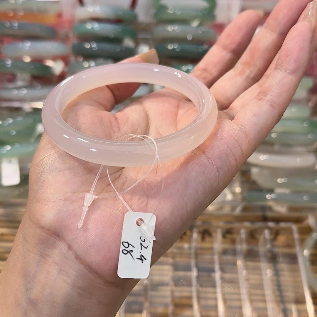 玛瑙/玉髓手镯未镶嵌圈口62.4