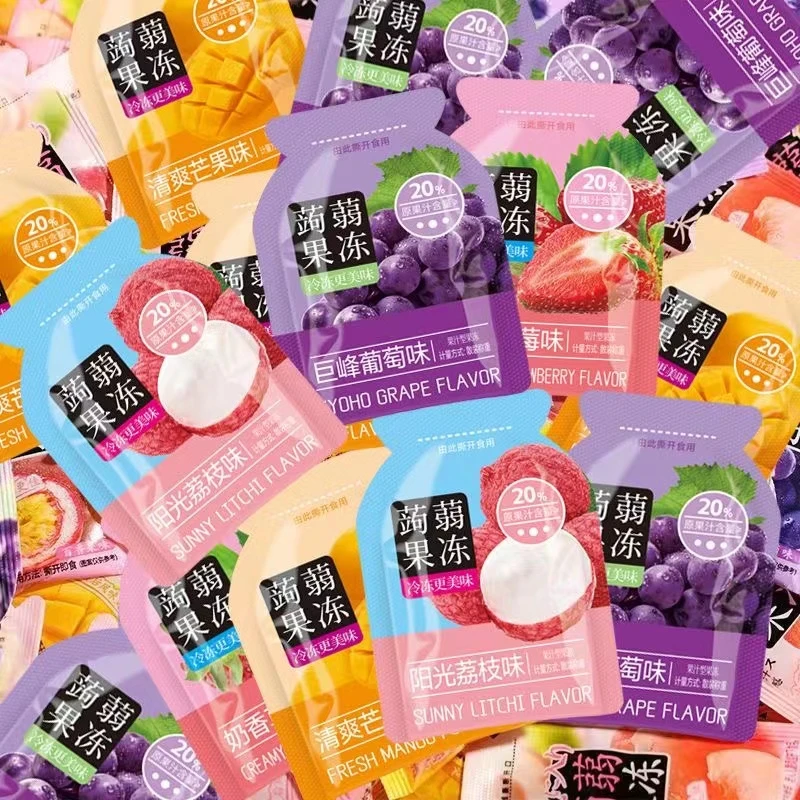 网红同款蒟蒻果冻综合水果汁吸吸果冻解馋零食休闲新鲜小零食