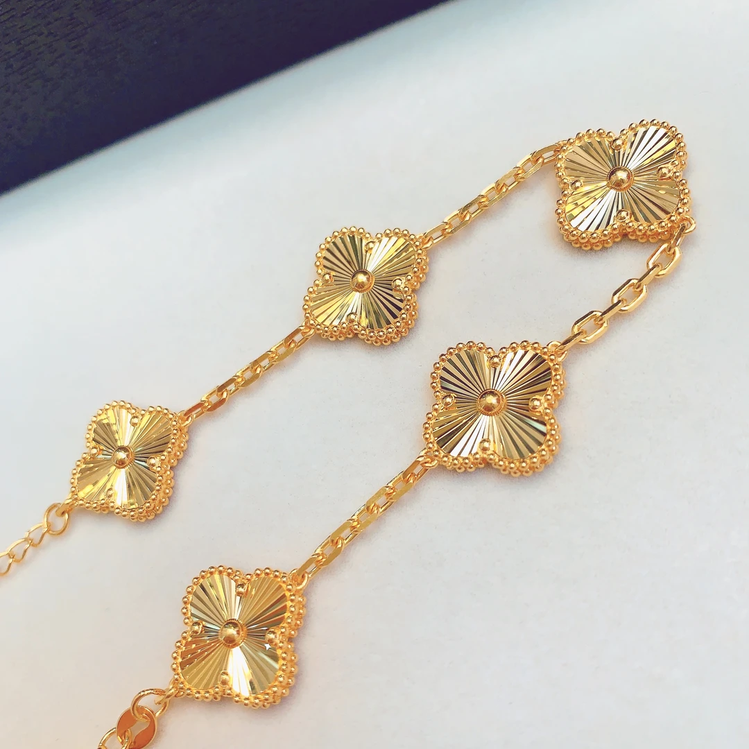 【水贝黄金】足 金999五花手链百搭时尚真金W100