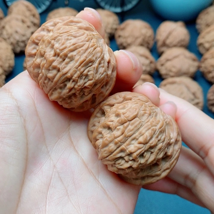 文玩核桃把件磨盘41全品