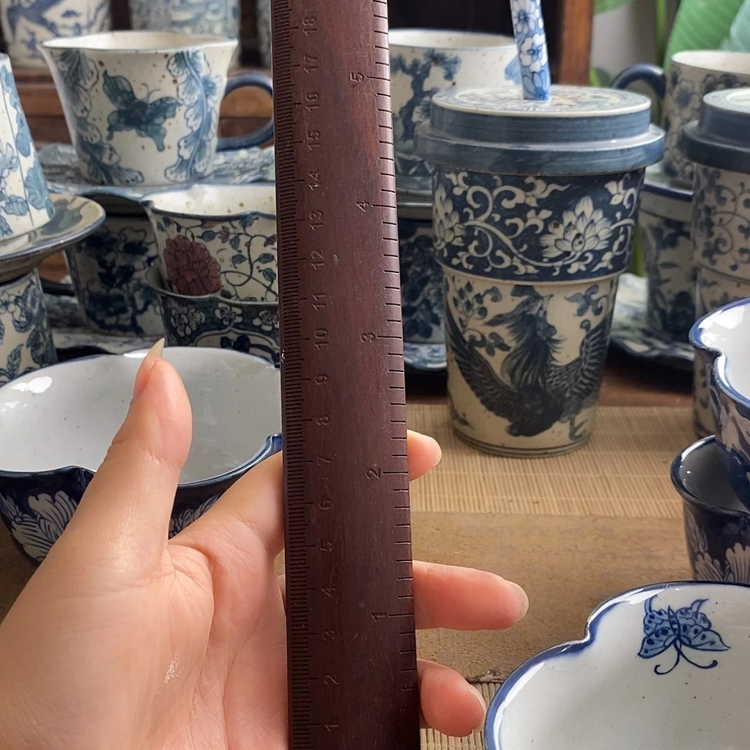 黑****手工手绘青花高温陶瓷